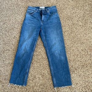 Everlane high rise straight denim